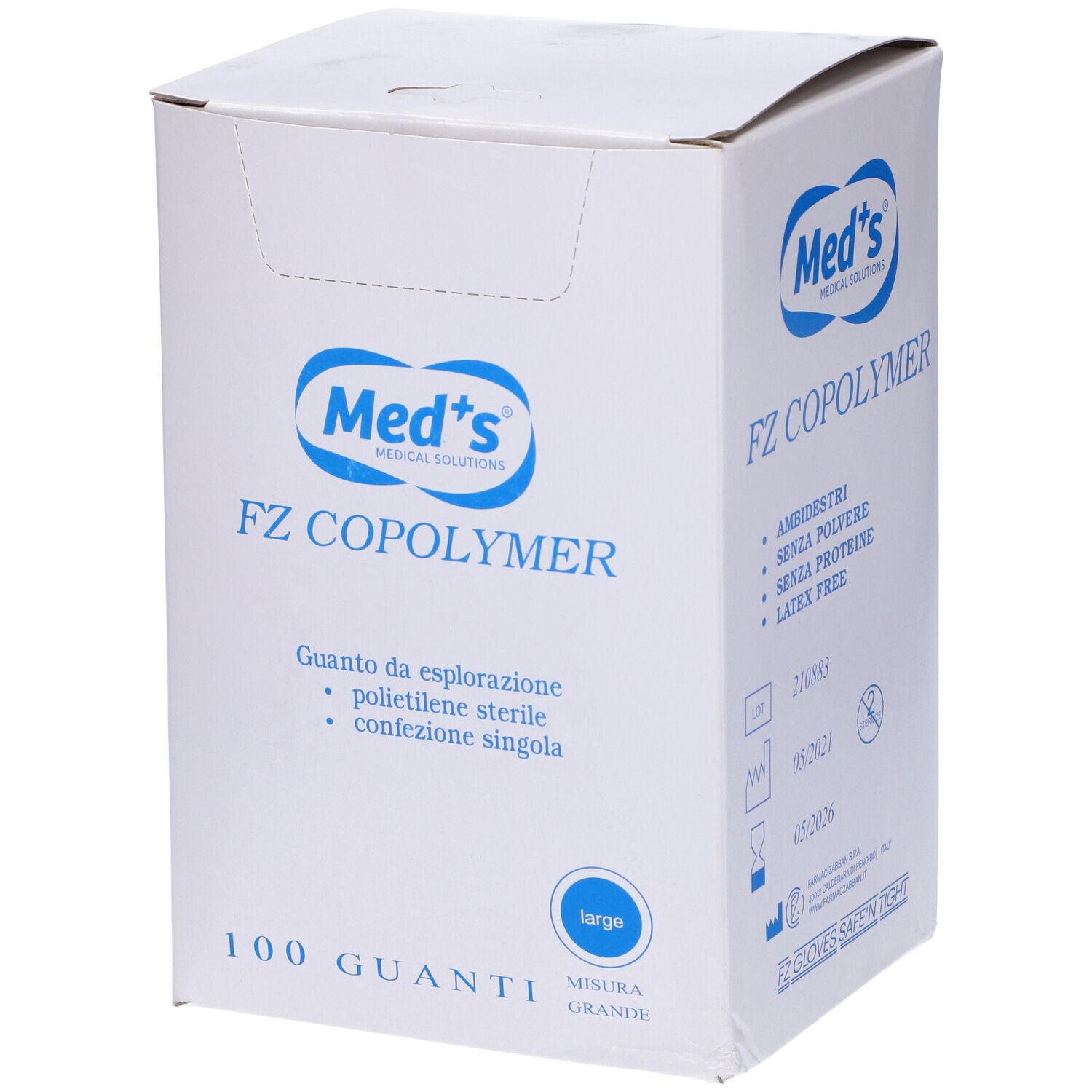 Guanti pz Fz Copolymer L 100Pz 100