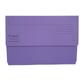 Exacompta Document Wallet Manilla Foolscap Half Flap 290gsm Purp - Purple - Forever