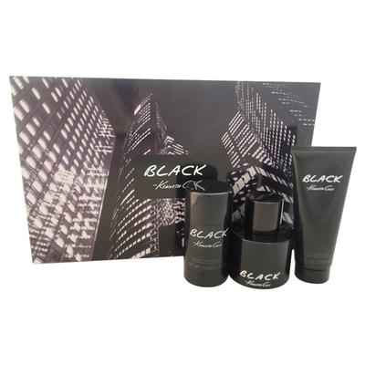 Kenneth Cole Black by Kenneth Cole for Men - 3 Pc Gift Set 3.4oz EDT Spray, 3.4oz After Shave Balm,