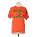 Champion Active T-Shirt: Orange Graphic Activewear - Women's Size Large