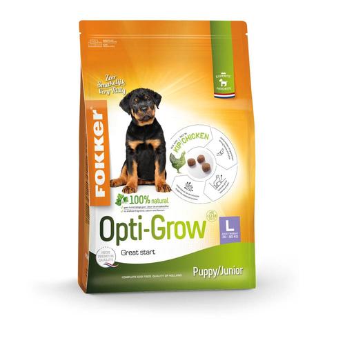 2x13kg Welpe/Junior Large Opti-Grow Fokker Hundefutter