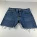 Levi's Shorts | Levi's Jean Shorts Men's 36* 501 Straight Blue Cut Off Frayed Denim Jorts Tag 38 | Color: Blue | Size: 36