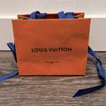 Louis Vuitton Party Supplies | Louis Vuitton | Gift Bag With Ribbon | Color: Blue/Orange | Size: Os