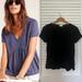 Anthropologie Tops | Anthropologie T.La Black V-Neck Babydoll Top | Color: Black | Size: Xs