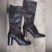 Nine West Shoes | Brown High Knee Layered Block Boots With Round Toe And Zipper Barely Worn | Color: Brown | Size: 9.5