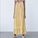 Zara Dresses | Long Embroidered Dress Zara | Color: Green/Red/Yellow | Size: Xs