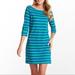 Lilly Pulitzer Dresses | Lilly Pulitzer Cassie Stripe Dress | Color: Blue/Green | Size: Xs