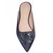 Kate Spade Shoes | Kate Spade New York Women's Buckle Up Slide Flats | Color: Blue | Size: 9.5