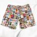 American Eagle Outfitters Shorts | American Eagle Outfitters Colorful Patchwork Bermuda Shorts Size 2 Aeo | Color: Red/Yellow | Size: 2