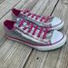 Converse Shoes | Converse Pink And Metallic Silver Snakeskin Sneakers Shoes Size Junior 6 | Color: Pink/Silver | Size: Junior 6