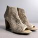 Jessica Simpson Shoes | Jessica Simpson Womens Size 9 Rianne Crotchet Cream Booties Shoes | Color: Cream/Tan | Size: 9