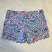 Lilly Pulitzer Shorts | Like Brand New Lily Pulitzer Scalloped Shorts | Color: Blue/Purple | Size: 8