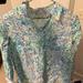 Lilly Pulitzer Tops | Lilly Pulitzer Button Up Long Sleeve Shirt. | Color: Blue/White | Size: M