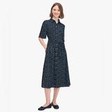 Kate Spade Dresses | Kate Spade Star Floral Smocked Back Shirtdress | Color: Blue | Size: 14