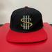 Adidas Accessories | Adidas Snap Back Adjustable Size 5 Panel Men’s Hat Black Red Money Sign $ | Color: Black | Size: Os