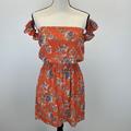 American Eagle Outfitters Dresses | American Eagle Off The Shoulder Nwt Summer Mini Dress Size Xs | Color: Orange | Size: Xs