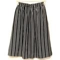 J. Crew Skirts | J. Crew Jcrew Mercantile Skirt 0p Striped Black White Elastic Waist Pockets Nwt | Color: Black/White | Size: 0p