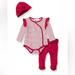 Jessica Simpson Matching Sets | Jessica Simpson Baby Girl Clothes 3-Pieces Set Red Stars | Color: Red/White | Size: 6-9mb