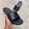 Nike Shoes | Nike Benassi Slides Jdi Just Do It Triple Blacks | Color: Black | Size: Various