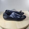 Coach Shoes | Coach Lara Black Leather Bow Ballet Flats Round Toe Women's Size 6.5 | Color: Black | Size: 6.5