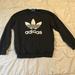 Adidas Sweaters | Black Adidas Crew Neck With Pockets | Color: Black | Size: S