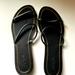 J. Crew Shoes | Jcrew Sandals. Size 10. Very Lightly Worn. Black And Gold | Color: Black | Size: 10