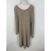 American Eagle Outfitters Dresses | American Eagle Outfitter Cotton Wool Blend Waffle Knit Sweater Dress L | Color: Brown/Tan | Size: L