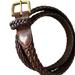 Coach Accessories | Coach Brown Braided Leather Belt Classic Designer Women Size 36 Minimalist Boho | Color: Brown | Size: 36