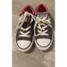 Converse Shoes | Converse All Star Low Top Shoes Dark Gray With Pink Trim Size 1 | Color: Gray/Pink | Size: Kids 1