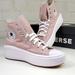 Converse Shoes | Converse Ctas Move Hi Platform Sneakers Women's 9 | Color: Pink/White | Size: 9