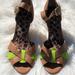 Jessica Simpson Shoes | Jessica Simpson Wedge Heels | Color: Green/Tan | Size: 6.5