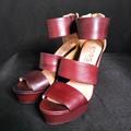 Michael Kors Shoes | Michael Kors Brown & Tan Open Toes Wedges (Size 8.5) | Color: Brown/Cream | Size: 8.5