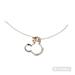 Disney Accessories | Disney Minnie Mouse Bowtie Siler Necklace | Color: Silver | Size: Ages 15 And Up