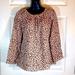 J. Crew Tops | J. Crew Women’s Leopard Print Long Sleeves Linen Blouse Size 4 | Color: Brown/Cream | Size: 4