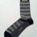 J. Crew Underwear & Socks | J.Crew Mens New Gray Striped Cotton Blend Dress Socks One Size | Color: Gray | Size: Os