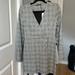 Zara Dresses | Brand New Zara Blazer Dress | Color: Gray/White | Size: S