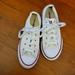 Converse Shoes | Converse All Star Chuck Taylor White Canvas Laceup Sneaker Youth 2 Goodcondition | Color: White | Size: Youth 2