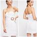 Free People Dresses | Free People Some Nights White Mini Wrap Strapless Dress With Wood Buckle Size 4 | Color: White | Size: 4