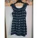 Anthropologie Dresses | Edme & Esyllte Anthropologie 6 Blue Polka Dot Casual Going Out Unlined Mini Dres | Color: Blue/White | Size: 6