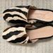 J. Crew Shoes | J. Crew Zebra Mule Shoes | Color: Black | Size: 6