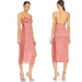 Free People Dresses | Free People X Intimately Fp City Cool Midi Slip Dress Mesh Panel Size Medium Nwt | Color: Pink | Size: M