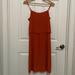 Madewell Dresses | Madewell Dress Silk Overlay Cami Dress 4 | Color: Orange | Size: 4