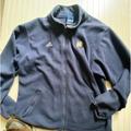 Adidas Jackets & Coats | Adidas Fuzzy Fleece Zip Down Jacket Mens Blue L | Color: Blue | Size: L