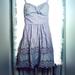 American Eagle Outfitters Dresses | American Eagle *14* Ruffled And Laced Adorable Holiday Corset Dress!!! | Color: Gray/Silver | Size: L