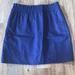 J. Crew Skirts | J. Crew Womens Skirt Sz 4 Navy Blue Blend Cotton Linen Lined Pull On Skirt Nwt | Color: Blue | Size: 4