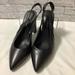 Nine West Shoes | Nine West A Black 4” Block Heel Slingback Pointed Toe Sandals Sz 9 | Color: Black | Size: 9