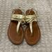 Kate Spade Shoes | Kate Spade Gold Bow Sandals Size 7.5 (S8) | Color: Gold | Size: 7.5