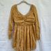 American Eagle Outfitters Dresses | American Eagle Yellow Fit And Flare Dress In Large | Color: Yellow | Size: L