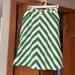 Anthropologie Skirts | Anthropologie Green & White Linen Skirt | Color: Green/White | Size: 2