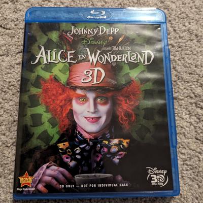 Disney Other | Alice In Wonderland 3d Blue Ray Movie | Color: Blue | Size: Os